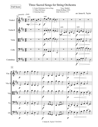 Three Sacred Songs for String Orchestra