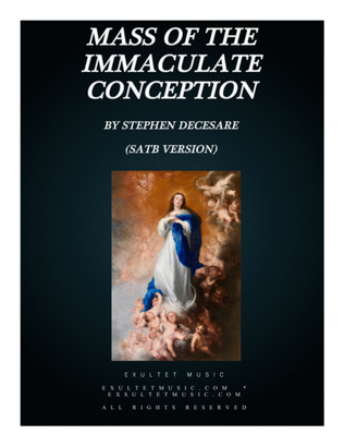 Book cover for Mass Of The Immaculate Conception (Score) (SATB version)