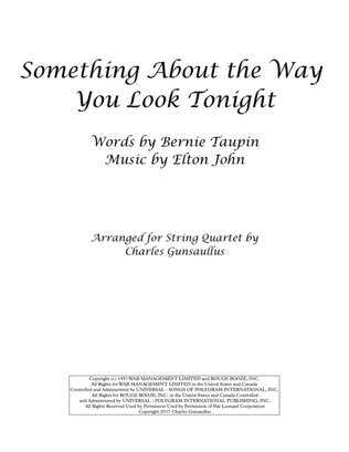 Book cover for Something About The Way You Look Tonight