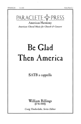 Book cover for Be Glad Then America