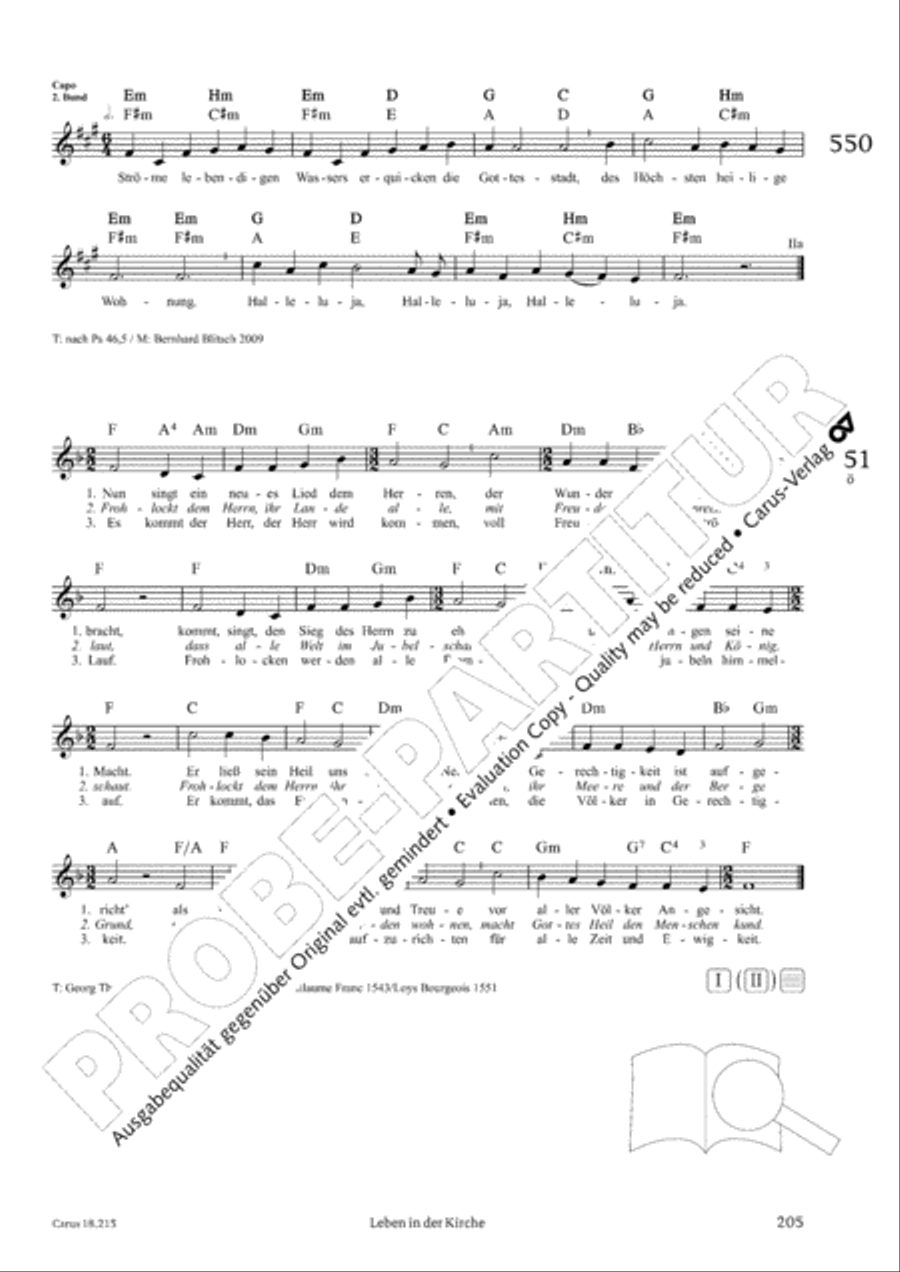 Gitarrenbuch zum Gotteslob Guitar scores gallery preview page 189