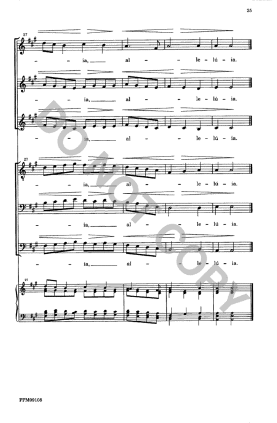 Four Motets from 'Resurrexi' 4-Part scores gallery preview page 26