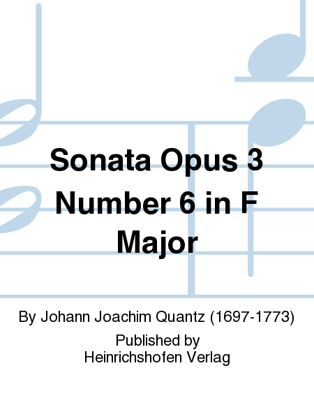 Sonata Op. 3 Number 6 in F Major