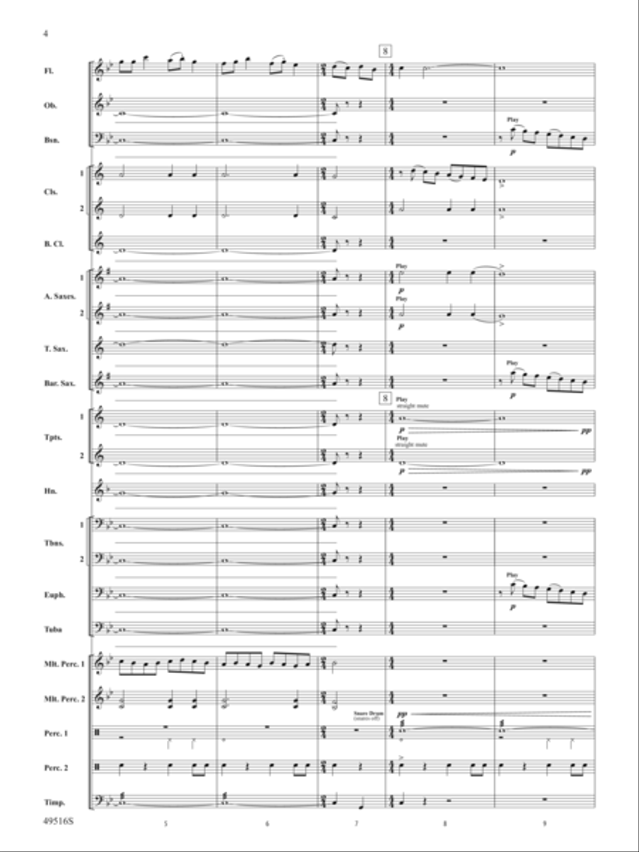 On This Day Earth Shall Ring Concert Band scores gallery preview page 5