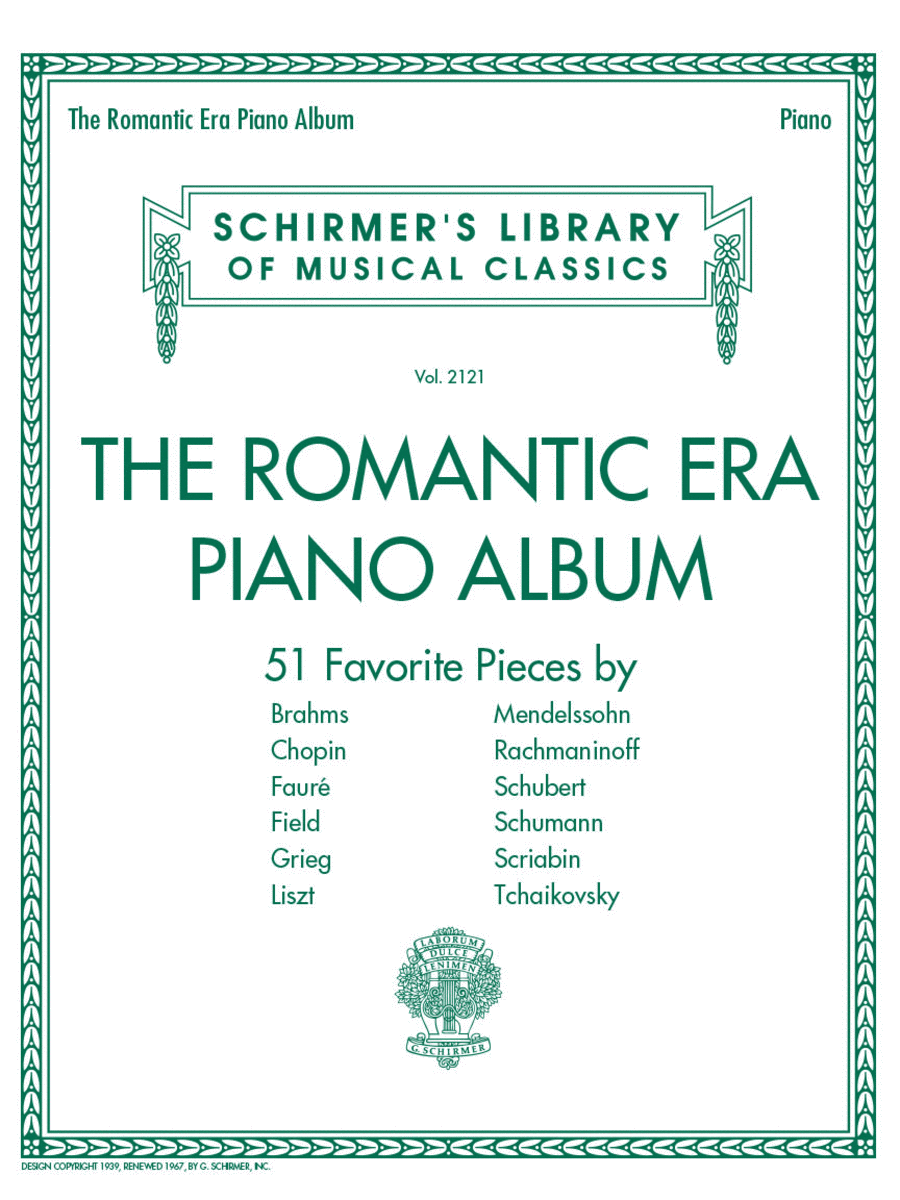 The Romantic Era Piano Album Piano Solo scores gallery preview page 1