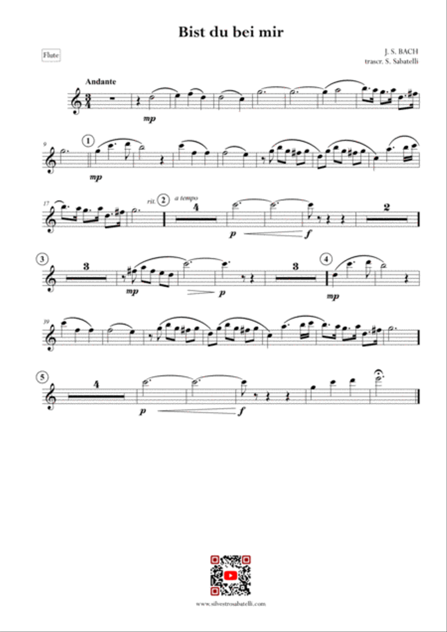 Bist Du Bei Mir (if You Are With Me) Small Ensemble scores gallery preview page 6