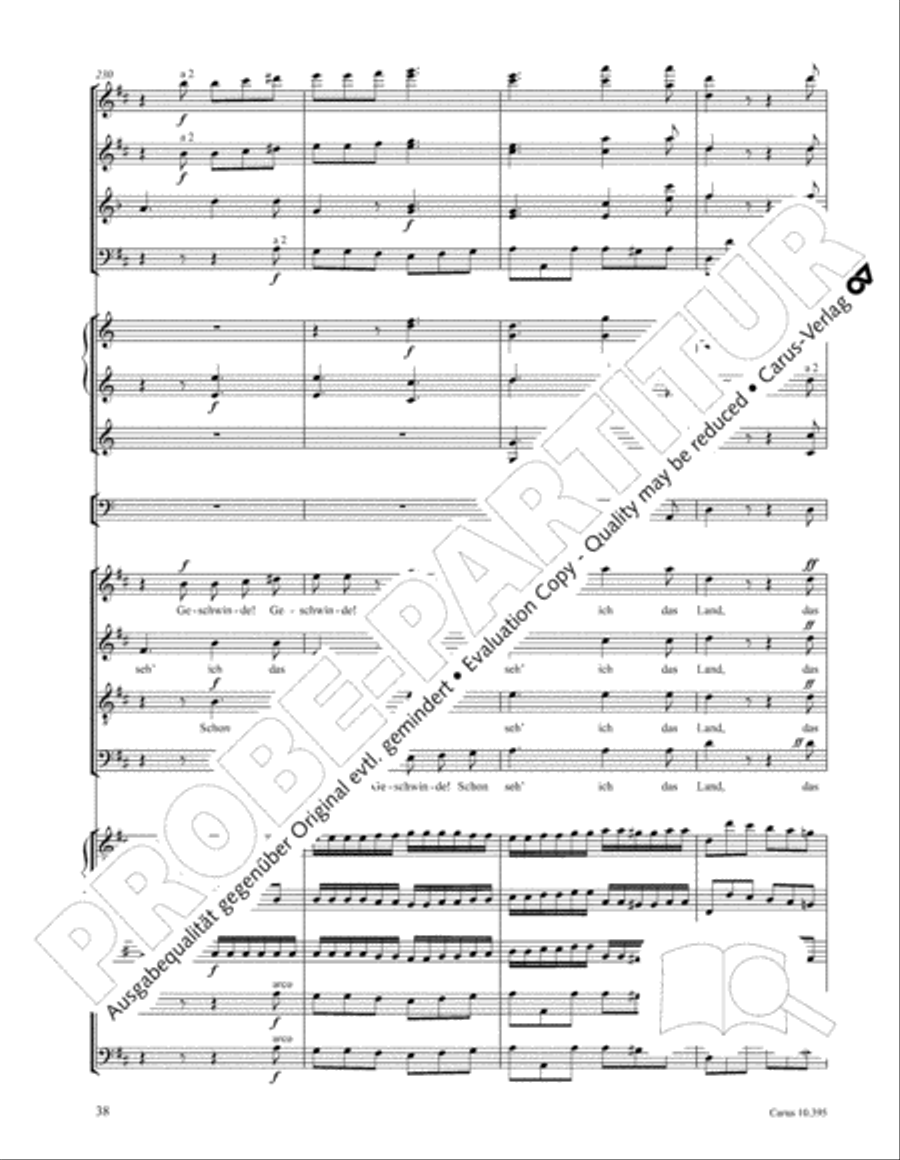 Calm Sea and Prosperous Voyage 4-Part scores gallery preview page 39