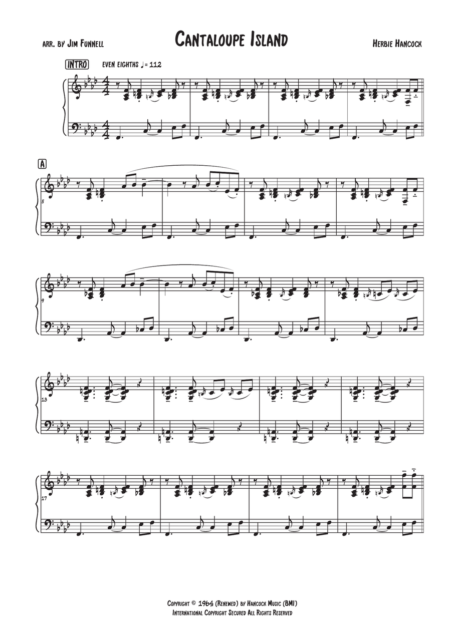 Cantaloupe Island Piano Method scores gallery preview page 1