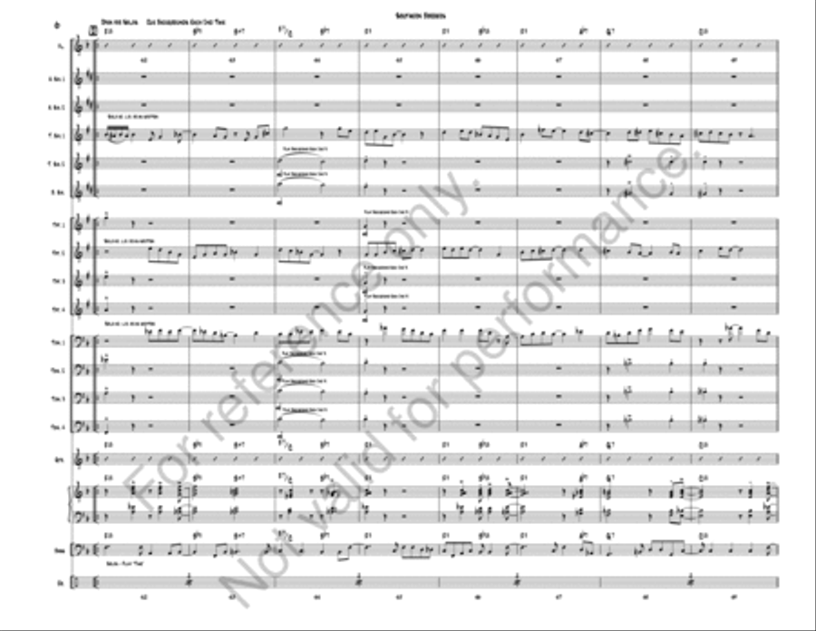 Southern Borders Jazz Ensemble scores gallery preview page 8