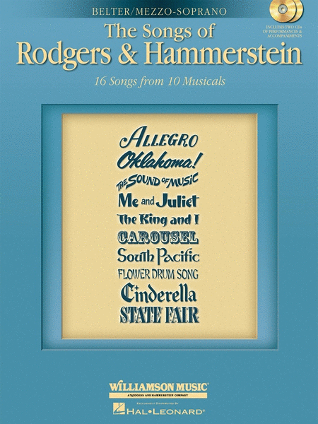 Songs Of Rodgers And Hammerstein Belter Book/2CD