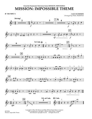 Mission: Impossible Theme - Bb Trumpet 1