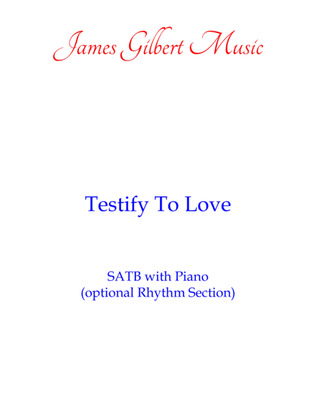 Book cover for Testify To Love
