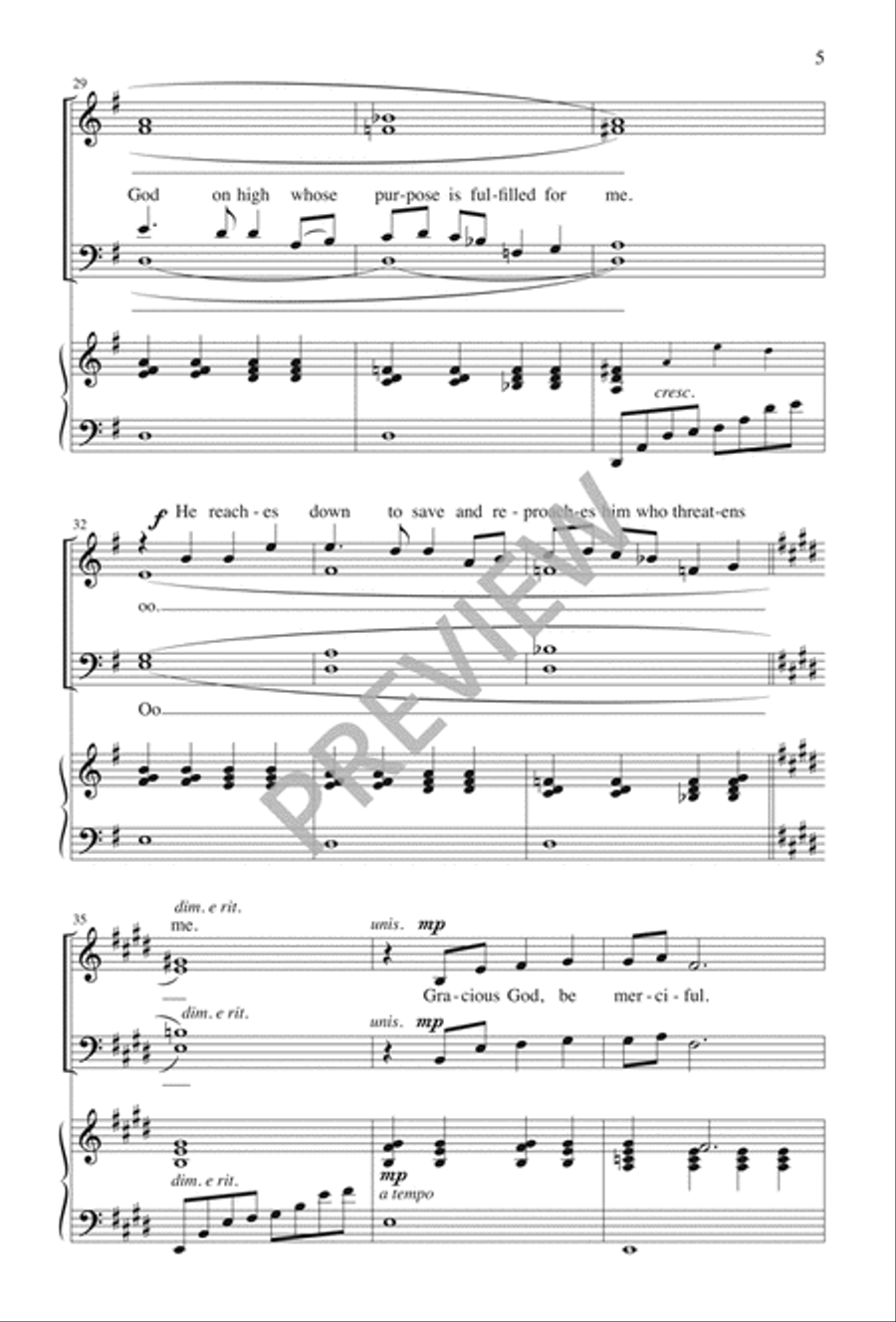 In the Shadow of Your Wings - SATB edition 4-Part scores gallery preview page 6