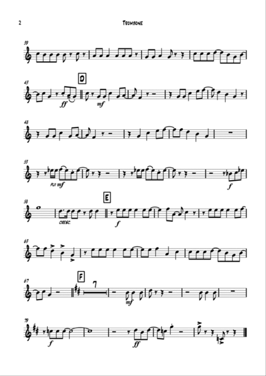 Amarillo (is This The Way To) School and Community scores gallery preview page 4