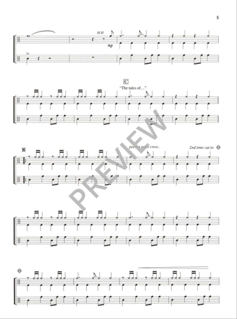Tales of Wonder - Percussion edition Piano scores gallery preview page 6