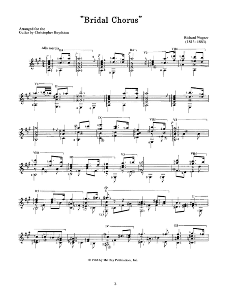 Wedding Music for Classical Guitar Acoustic Guitar scores gallery preview page 4