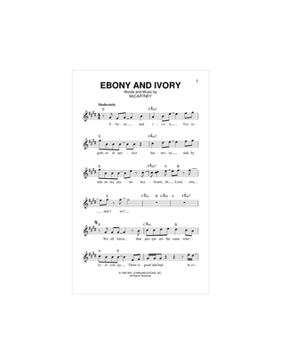 Book cover for Ebony And Ivory