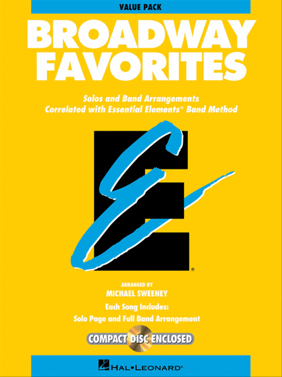 Essential Elements Broadway Favorites Concert Band Methods scores gallery preview page 1