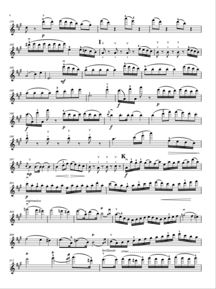 Mozart - Violin Concerto No.5 in A major, K.219 Violino principale - Original With Fingered Violin Solo scores gallery preview page 6