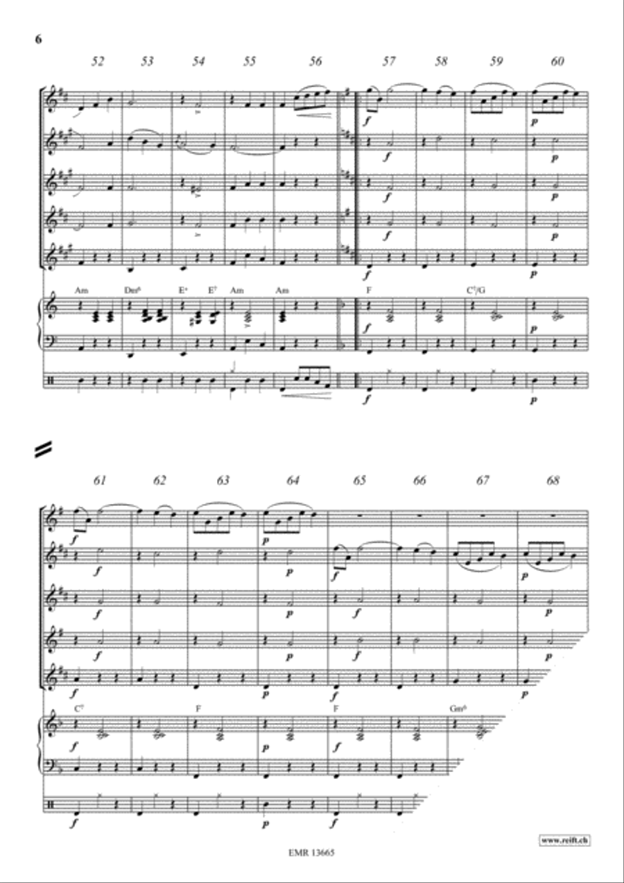 Donauwellen Saxophone Quintet scores gallery preview page 6