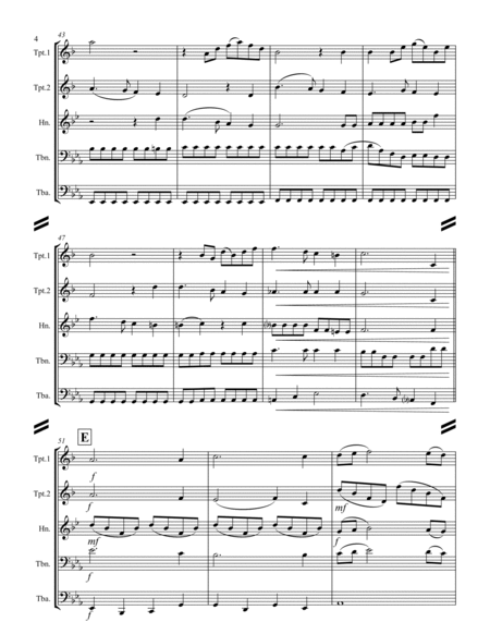 The Snow, Op. 26, No. 1 (for Brass Quintet) image number null