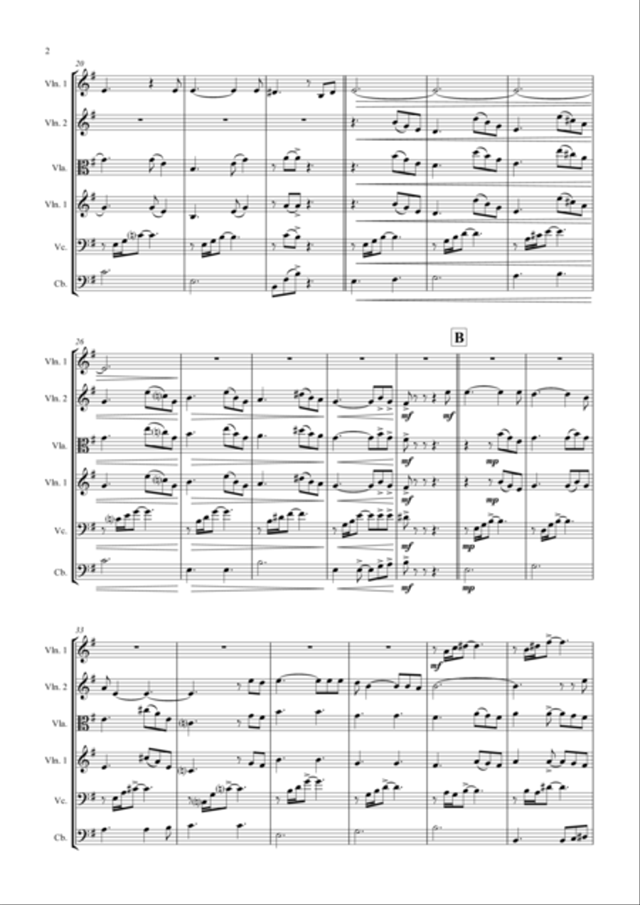 The house of the rising sun - Folk Song - String Orchestra String Orchestra scores gallery preview page 2