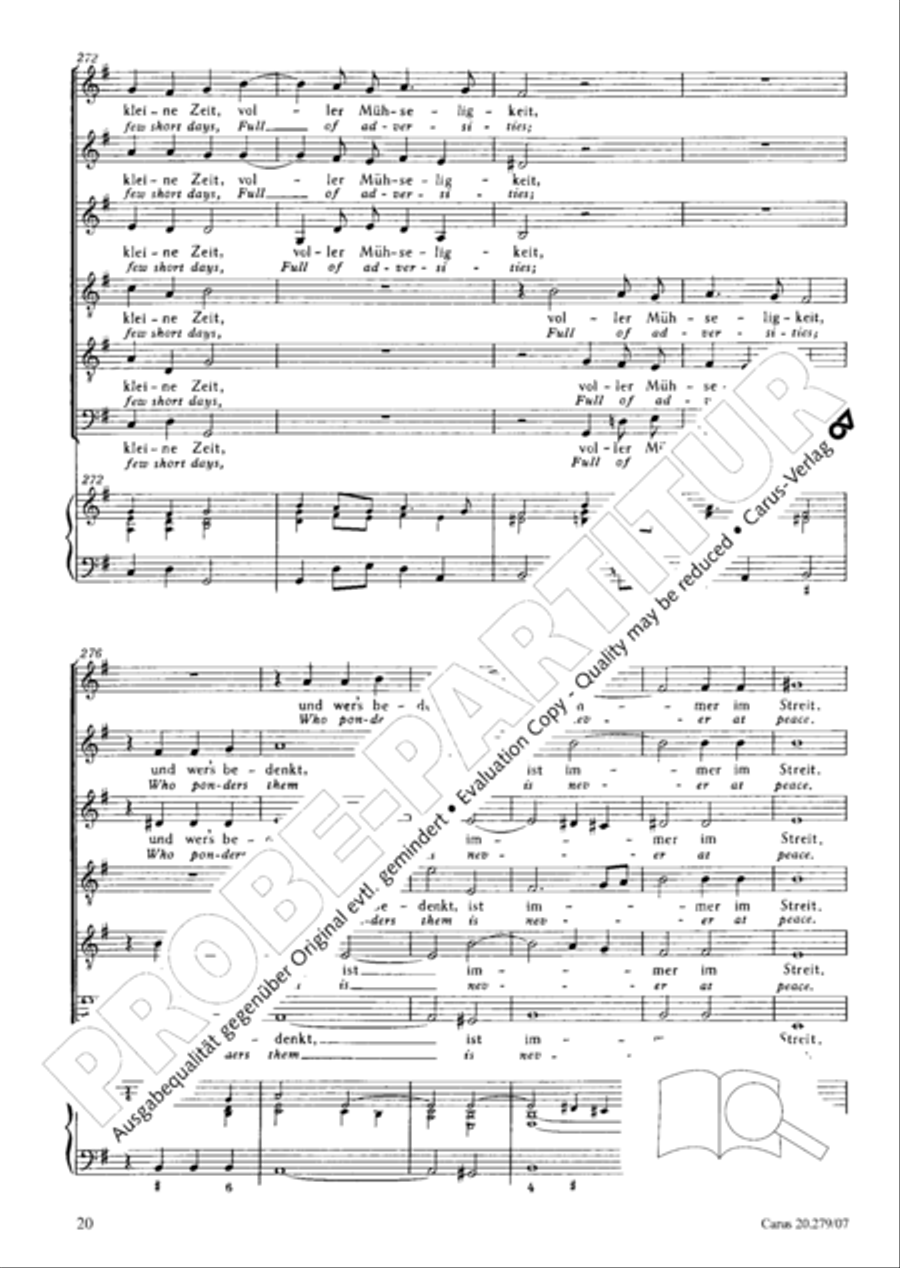 Musikalische Exequien I-III Orchestra scores gallery preview page 21
