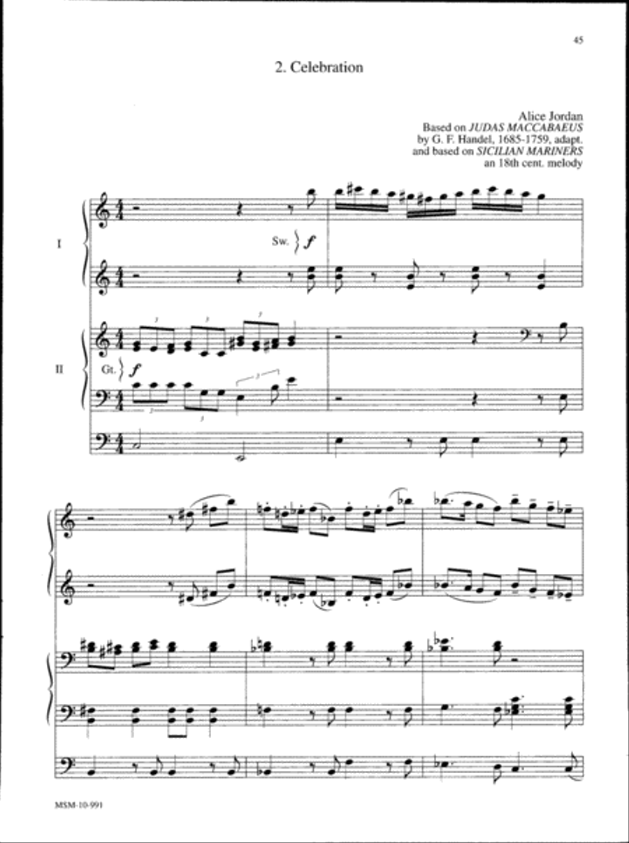 Marilyn Mason Music Library, Volume 2 Organ scores gallery preview page 15