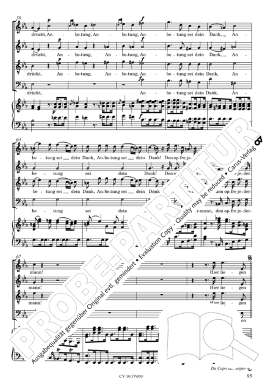 Der Tod Jesu 4-Part scores gallery preview page 96