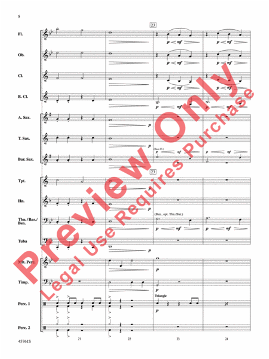 Battle of the Primes Concert Band scores gallery preview page 9