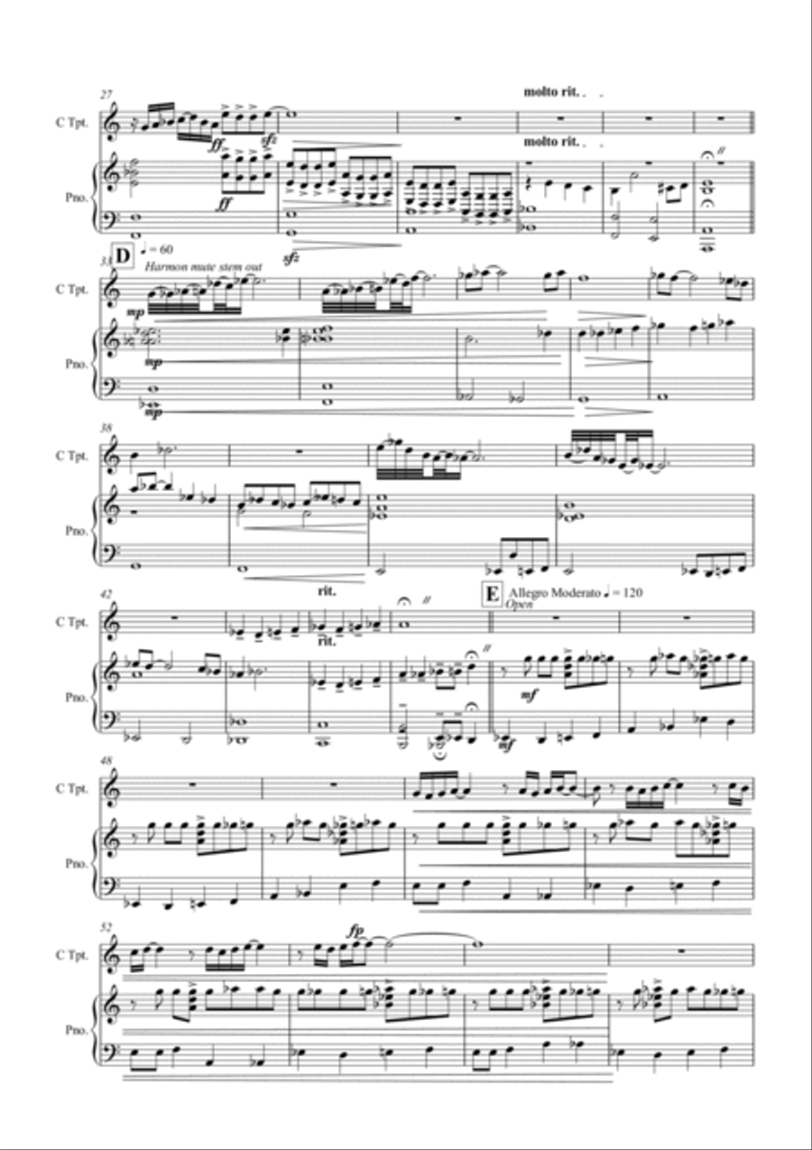 Onoma Onoma Trumpet Solo scores gallery preview page 2