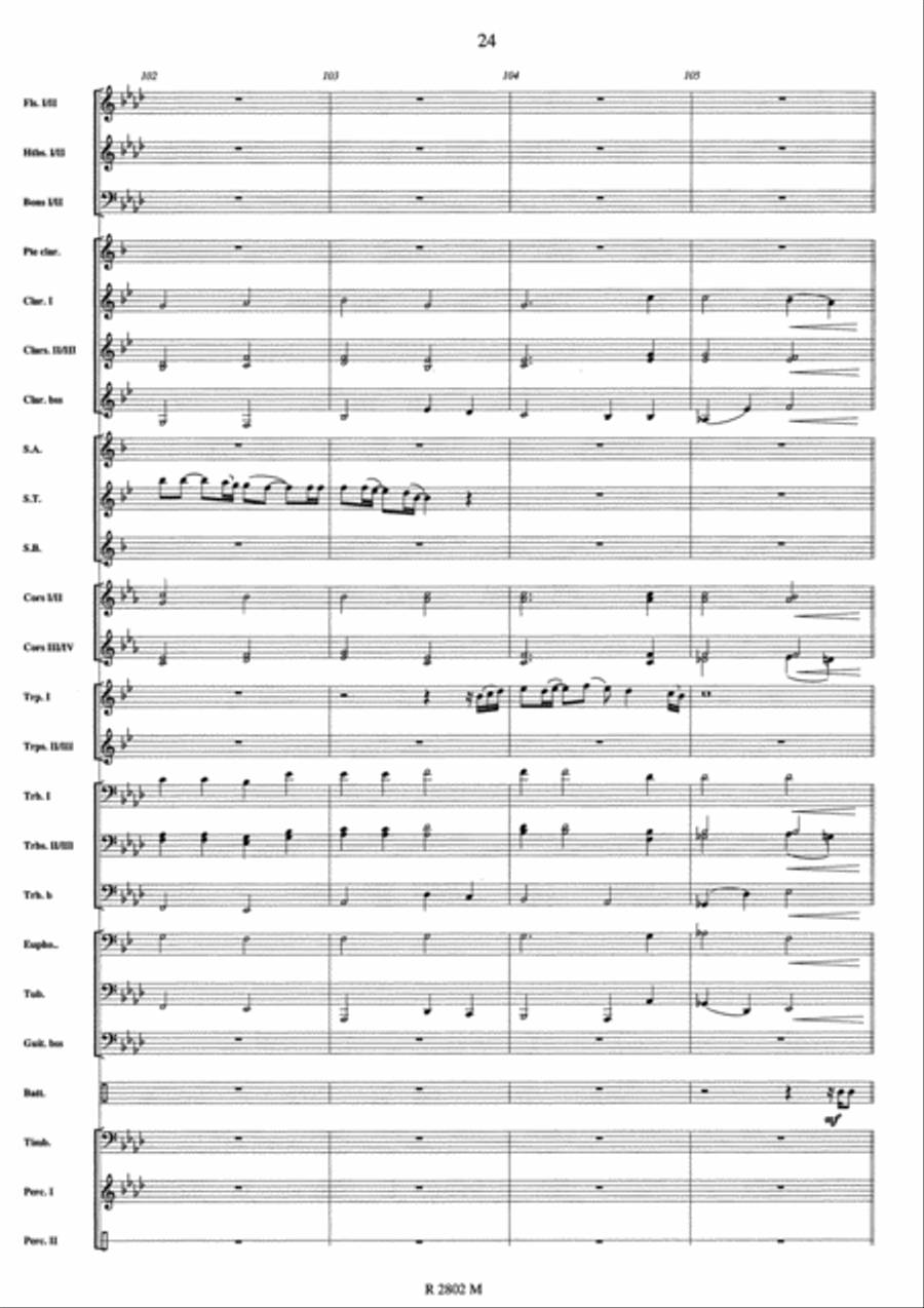 Johnny Hallyday Concert Band scores gallery preview page 20