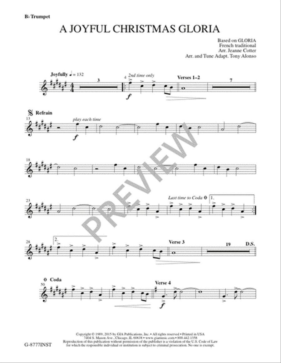 A Joyful Christmas Gloria - Instrument edition Flute scores gallery preview page 6