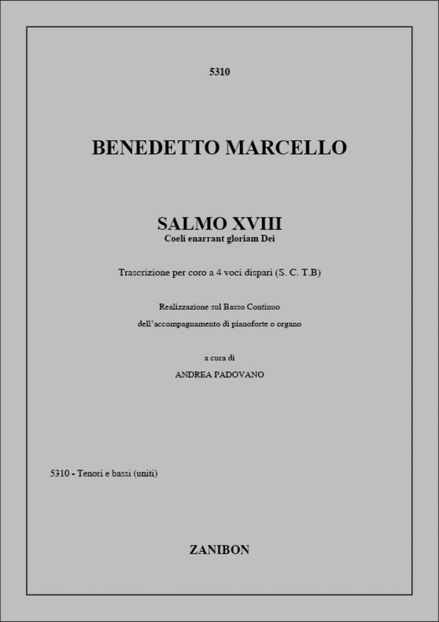 Salmo XVIII Coeli enarrant gloriam Dei Choir scores gallery preview page 1
