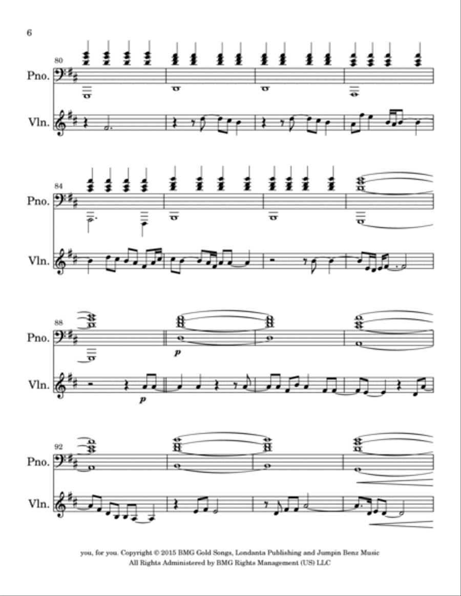 Rise Up Rise Up Violin Solo scores gallery preview page 6