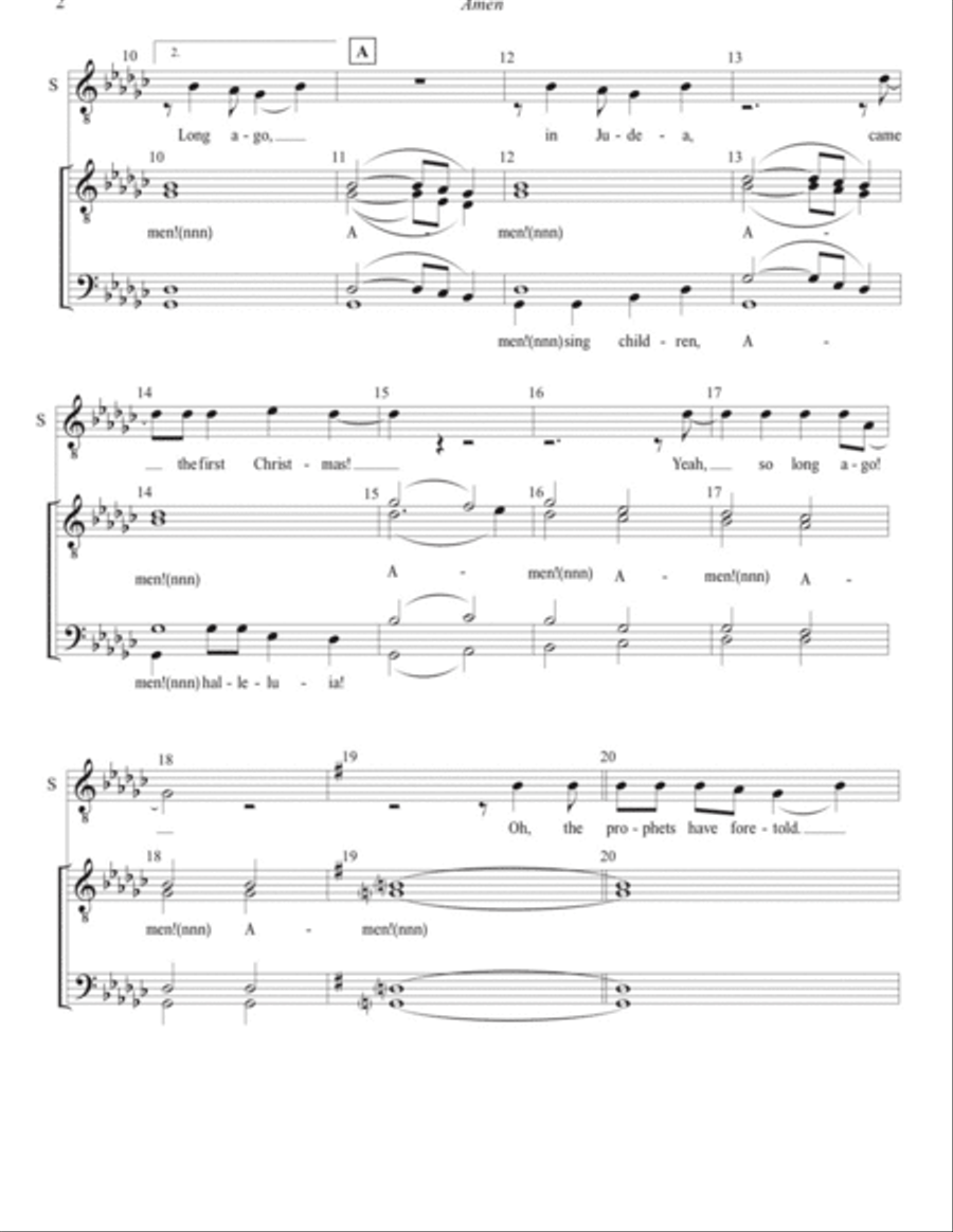 Amen TTBB scores gallery preview page 2