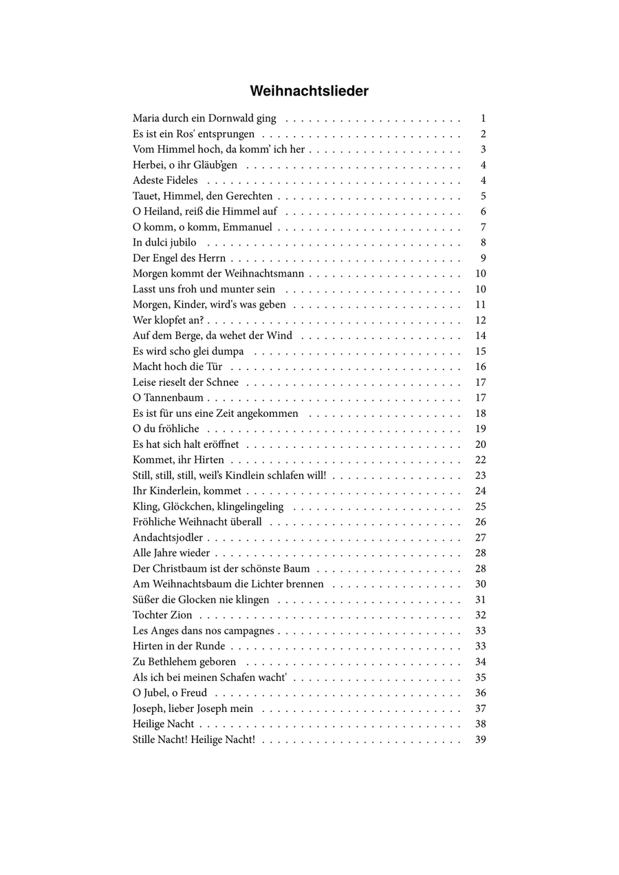 40 Weihnachtslieder Piano Solo scores gallery preview page 4