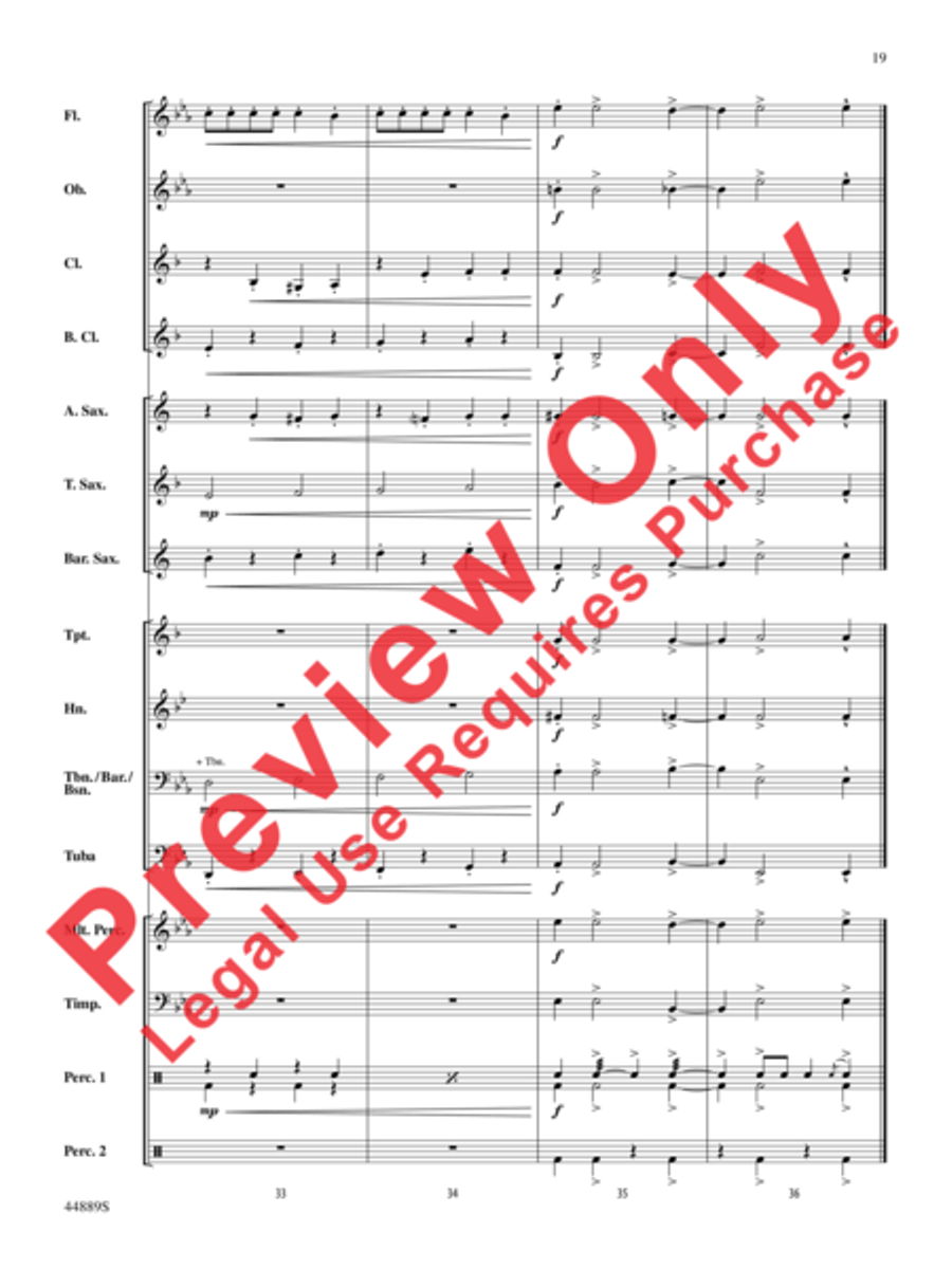 Three Miniature Nutcrackers Concert Band scores gallery preview page 19