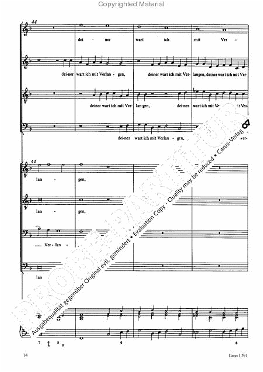 Wie bin ich doch so herzlich TTBB scores gallery preview page 15