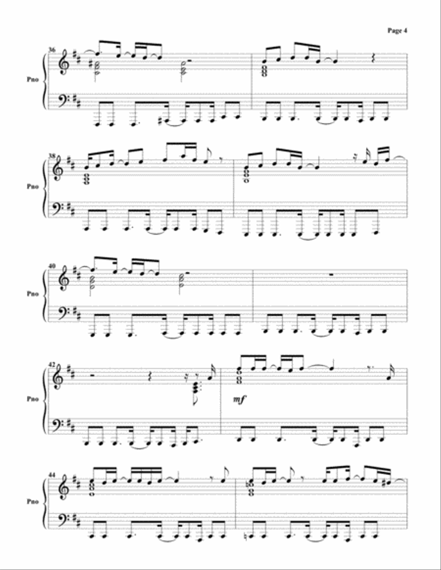 Maneater Maneater Piano Solo scores gallery preview page 4
