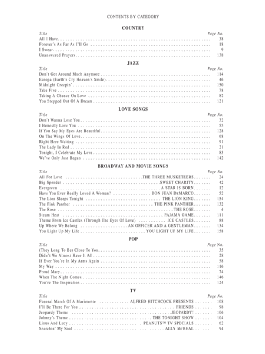 Advanced Piano Solos Encyclopedia, Volume 1 Piano Solo scores gallery preview page 3