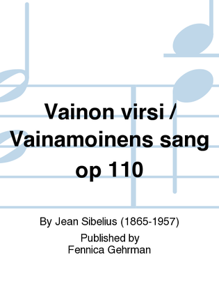 Book cover for Vainon virsi / Vainamoinens sang op 110