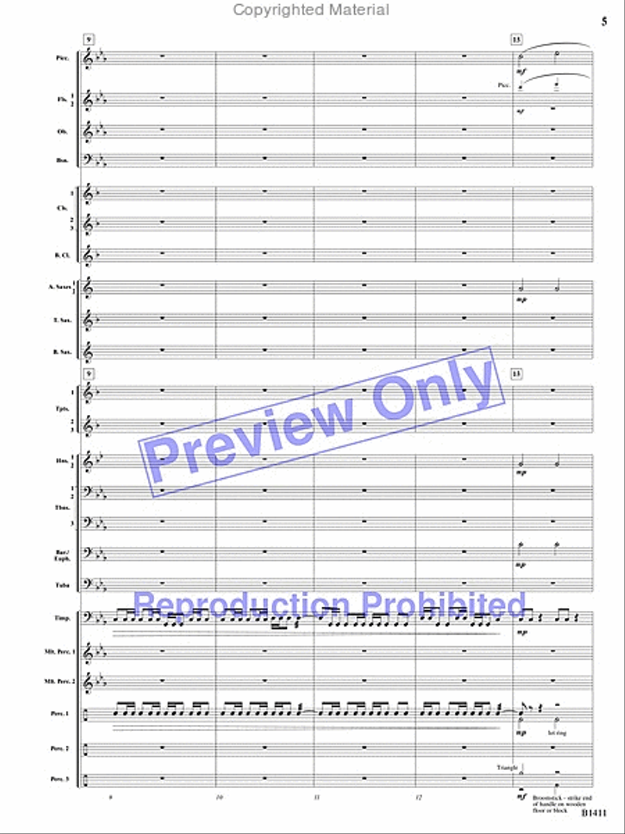 Pirates! Pirates! Concert Band scores gallery preview page 4