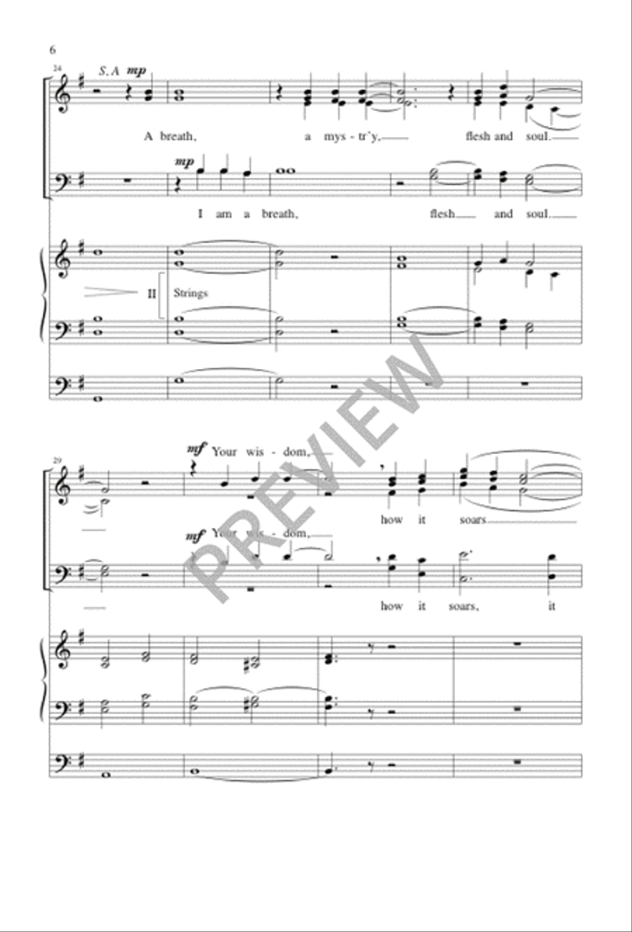 I Praise You, God 4-Part scores gallery preview page 6