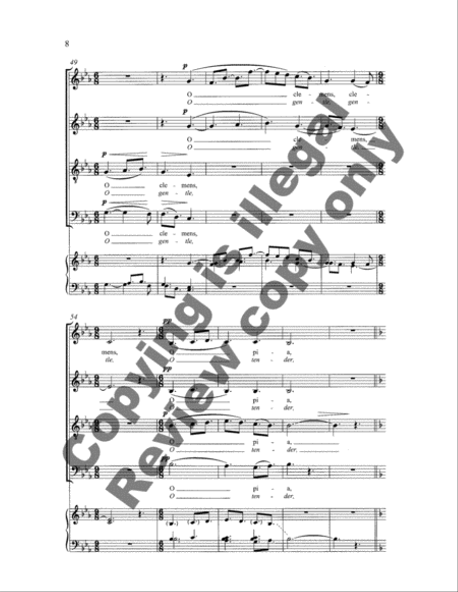 Salve Regina Salve Regina 4-Part scores gallery preview page 12