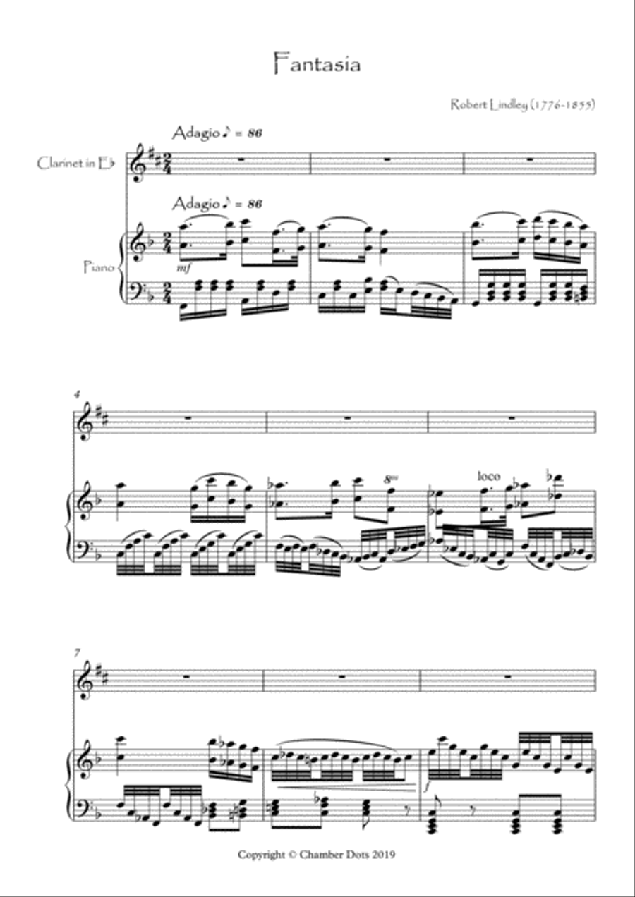 Fantasia E-Flat Clarinet scores gallery preview page 2