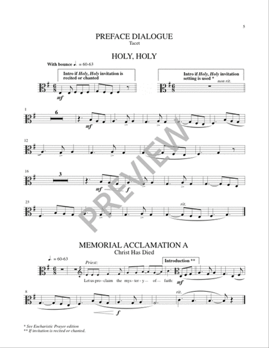 Mass of the Angels and Saints - String edition Handbell Choir scores gallery preview page 17