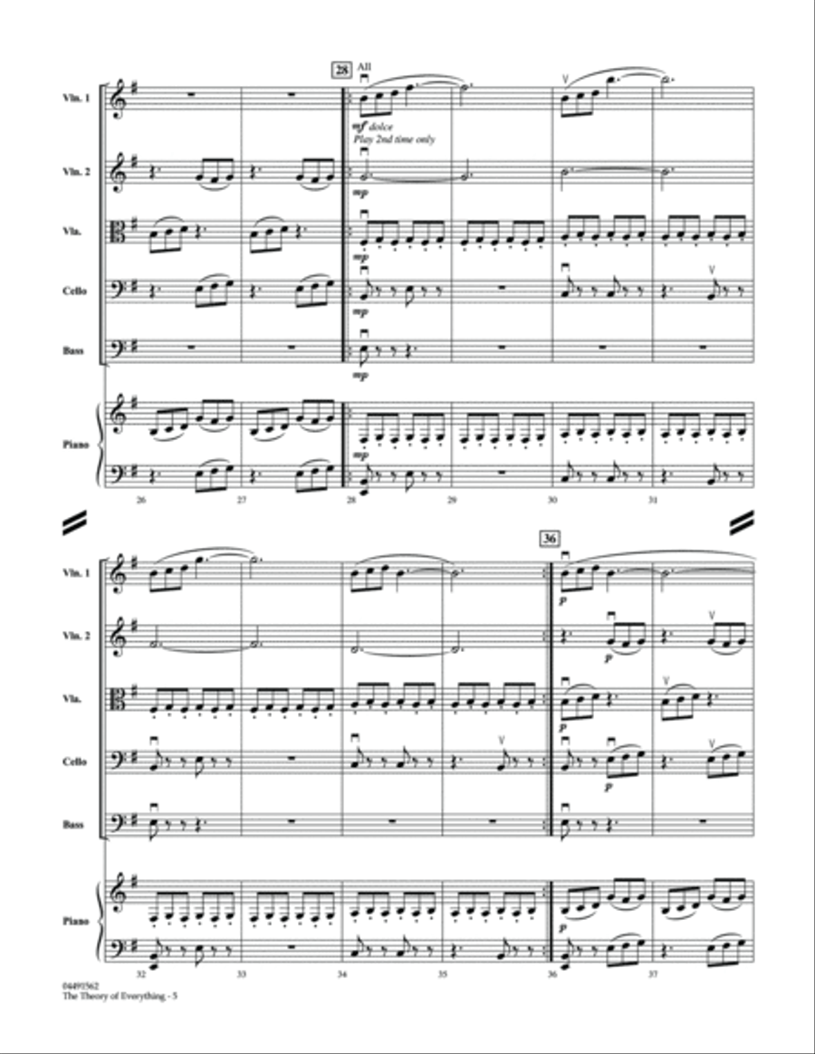 The Theory of Everything - Conductor Score (Full Score) String Orchestra scores gallery preview page 5