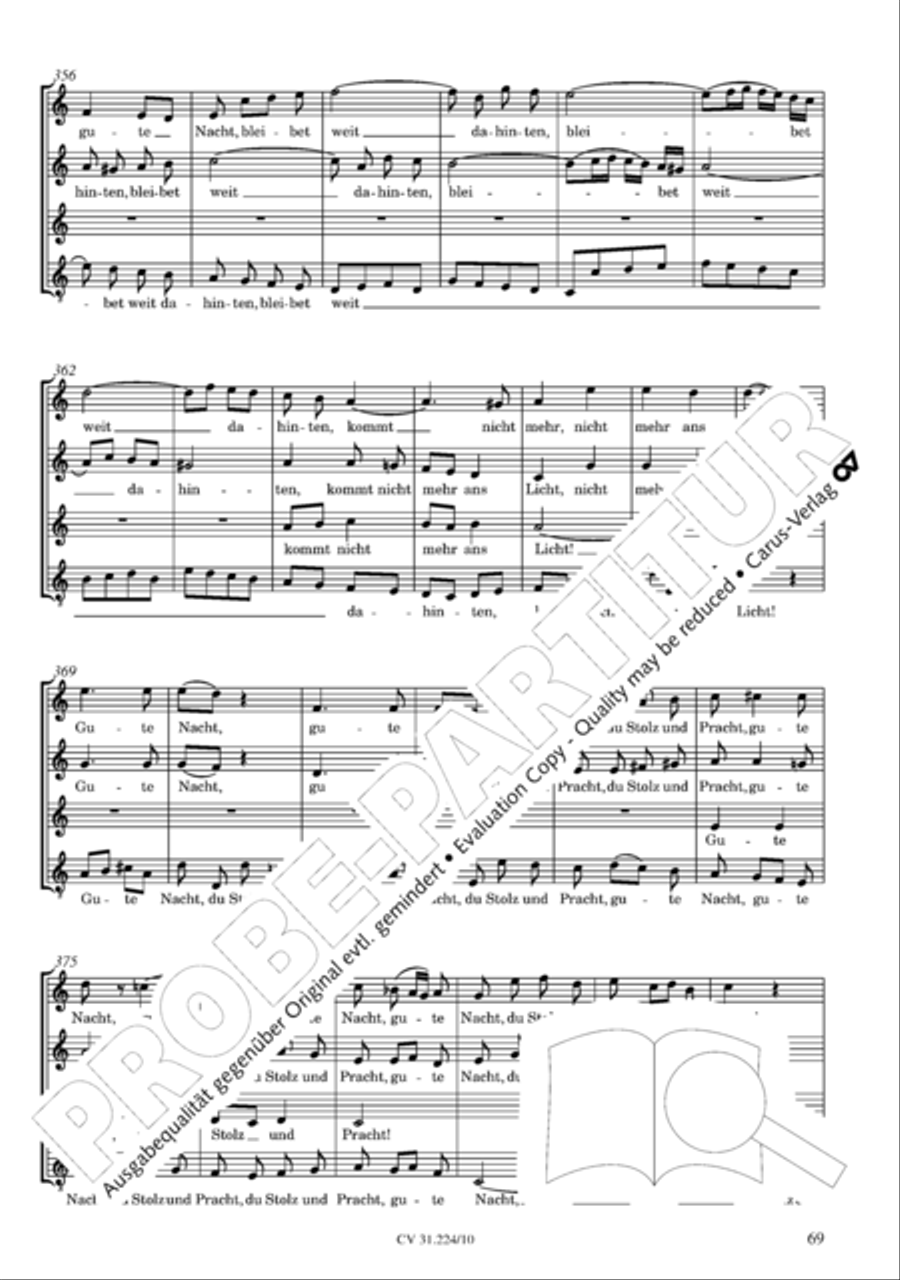 The complete motets (without Bc) Choir scores gallery preview page 76