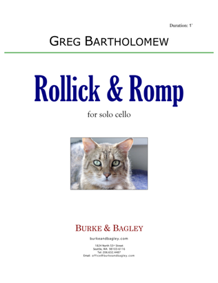 Rollick & Romp for solo cello